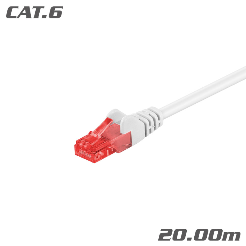 68640 ΚΑΛΩΔΙΟ Patch Cat.6 U/UTP CCA White 20.0m