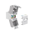 90867 Keystone Jack RJ45 UTP Cat.6A Θηλυκό 180° Tool-Free white