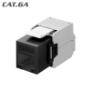 90692 Keystone Jack RJ45 UTP Cat.6A Θηλυκό 180° Tool-Free black