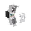 90692 Keystone Jack RJ45 UTP Cat.6A Θηλυκό 180° Tool-Free black
