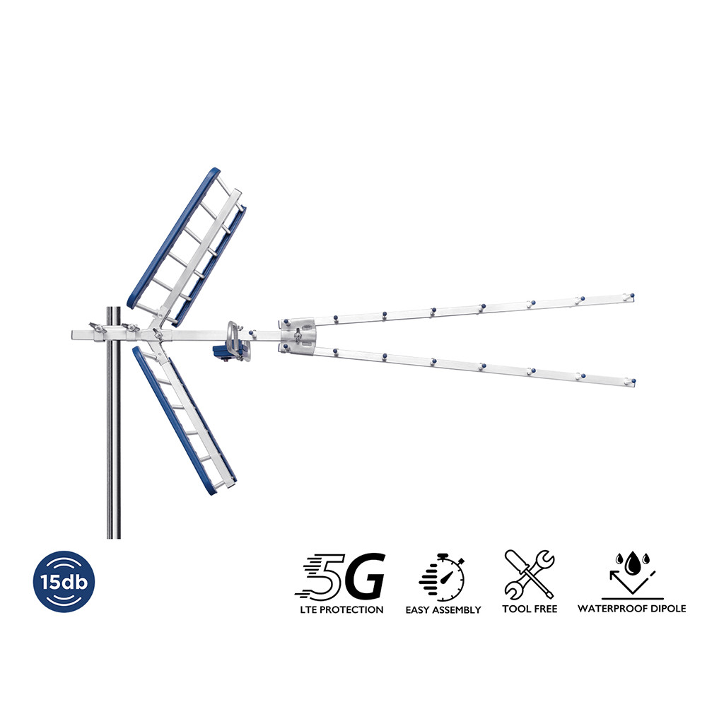 ΚΕΡΑΙΑ YAGI V 15db 5G 21-48