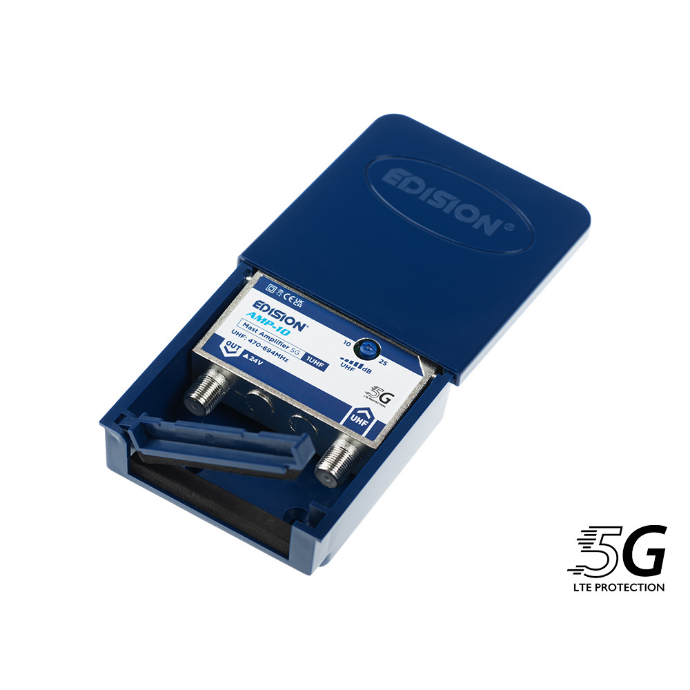 ΕΝΙΣΧΥΤHΣ ΙΣΤΟΥ AMP-10 5G 1UHF 10-25db 24V