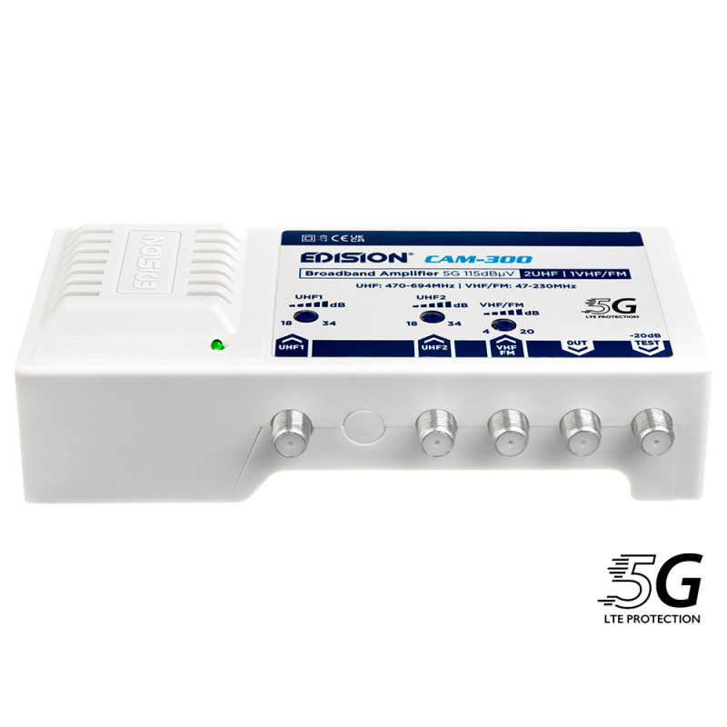ΕΝΙΣΧ. ΚΕΝΤΡΙΚΟΣ CAM-300 5G 2UHF 1VHF/FM 115dBμV
