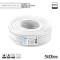 ΚΑΛΩΔΙΟ Coaxial ICX-50 CCS AL Eca PVC Λευκό 50m