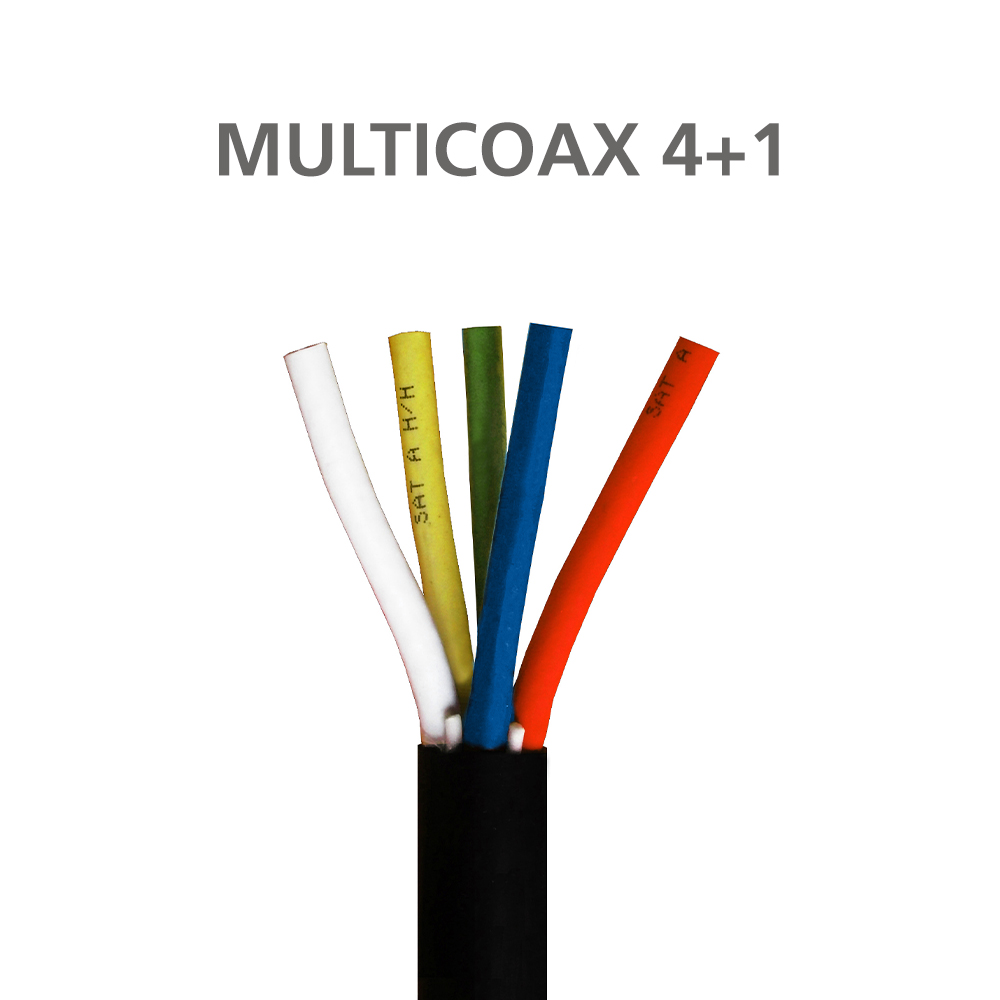 ΚΑΛΩΔΙΟ MULTICOAX RG6 4+1 CCS PVC Black 100m