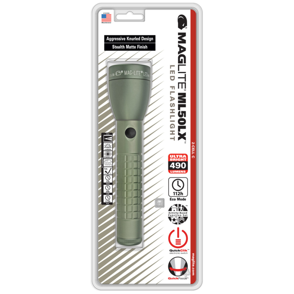ML50LX-S2RI6 Φακός MAGLITE ML50LX 2x C LED χακί