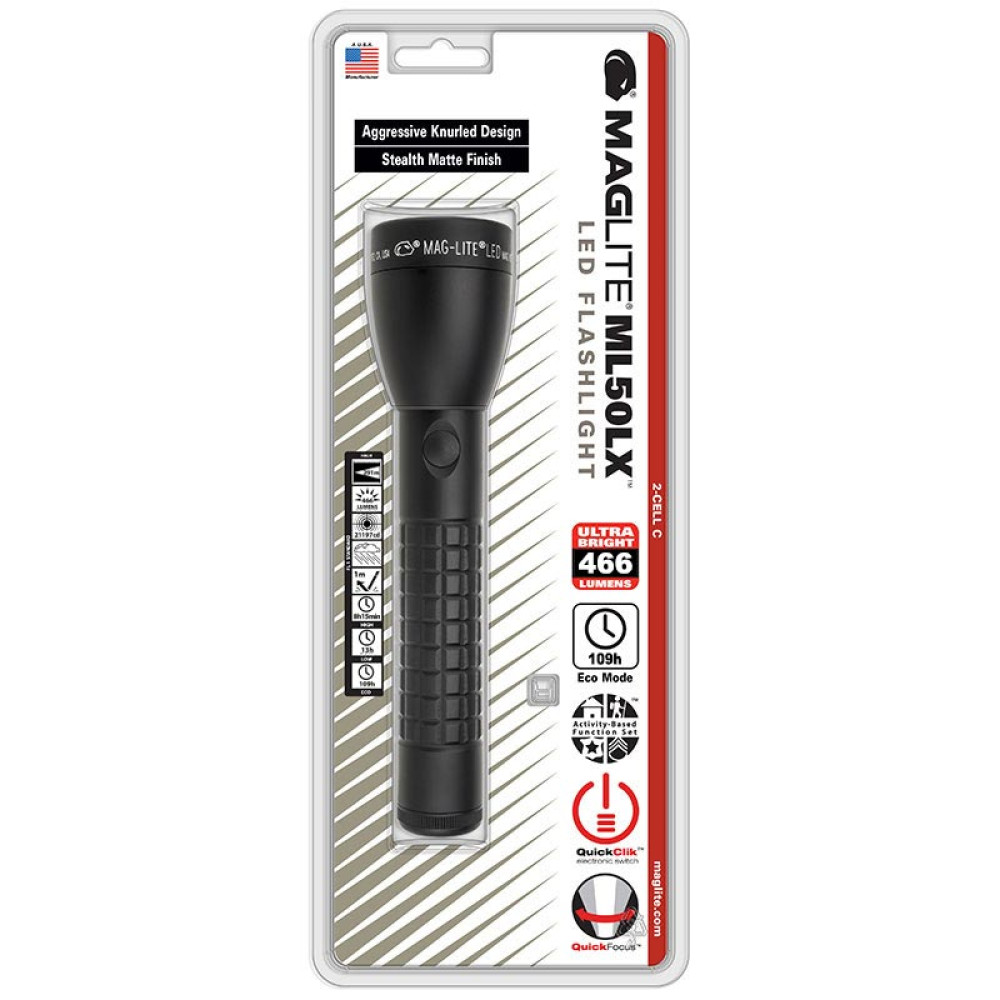 ML50LX-S2CC6 Φακός MAGLITE ML50LX 2x C LED μαύρος