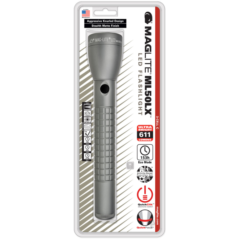 ML50LX-S3RJ6 Φακός MAGLITE ML50LX 3x C LED γκρι