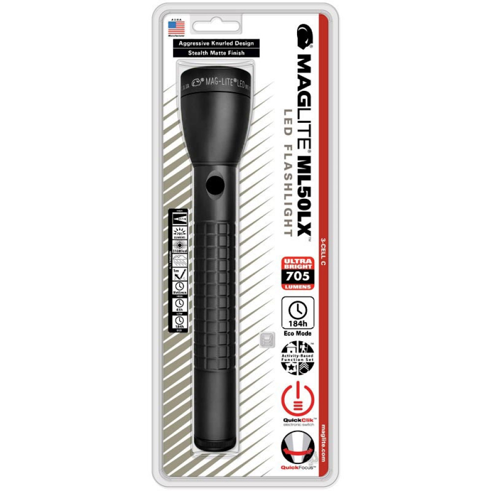 ML50LX-S3CC6 Φακός MAGLITE ML50LX 3x C LED μαύρος