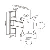 JL42862 JollyLine ΒΑΣΗ TOIXOY TV 10-23 Motion 20kg