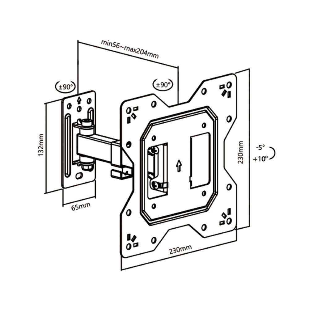 JL42859/Extra JollyLine ΒΑΣΗ TOIXOY TV 23-42 Motion 30kg