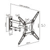 JL42865/Extra JollyLine ΒΑΣΗ TOIXOY TV 23-42 Motion 30kg