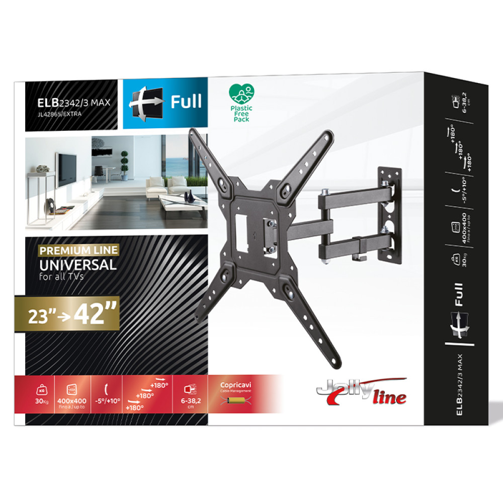 JL42865/Extra JollyLine ΒΑΣΗ TOIXOY TV 23-42 Motion 30kg