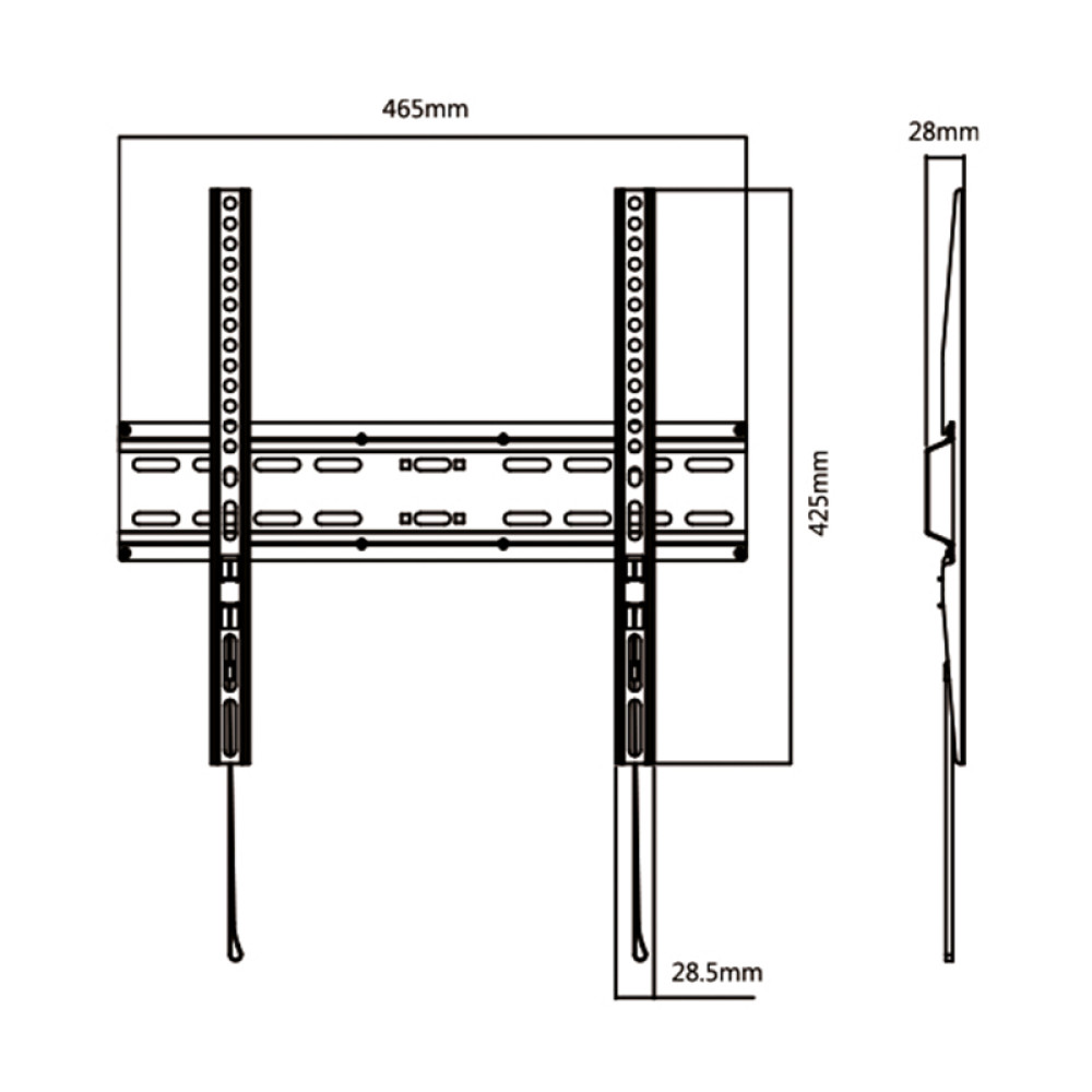 JL42850 JollyLine ΒΑΣΗ TOIXOY TV 23-55 Fixed 35kg