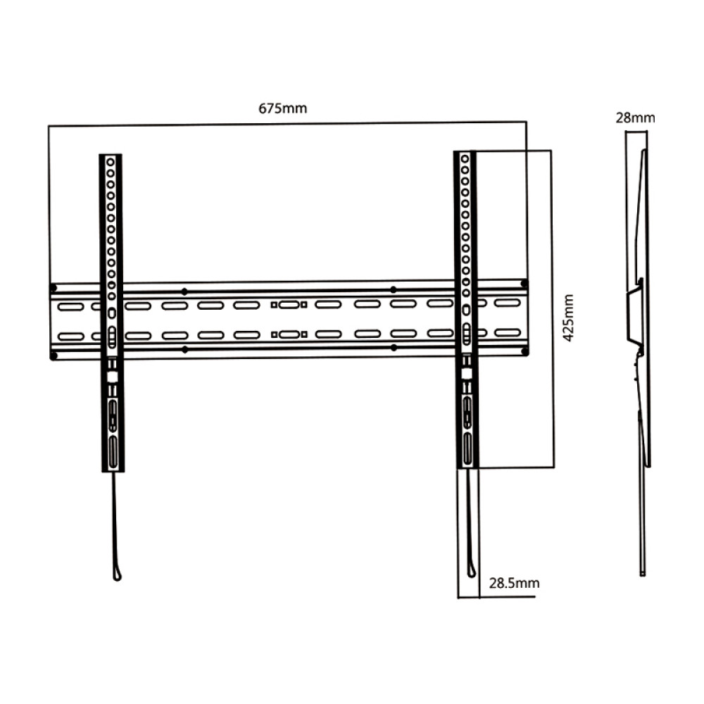 JL42851 JollyLine ΒΑΣΗ TOIXOY TV 32-80 Fixed 35kg