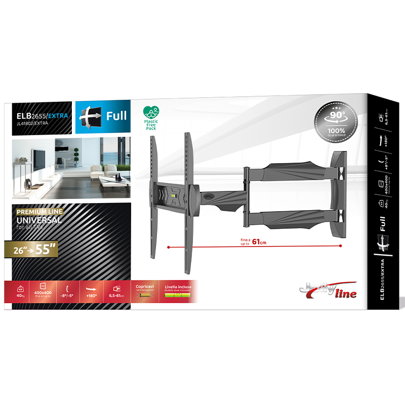 JL41802/Extra JollyLine ΒΑΣΗ TOIXOY TV 26-55 Motion 40kg