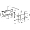 JL42868 JollyLine ΒΑΣΗ TOIXOY TV 43-80 Motion 50kg