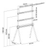 JL42886/Grey JollyLine ΕΠΙΔΑΠΕΔΙΑ ΒΑΣΗ TV 42-80 Fixed Γκρι 40kg