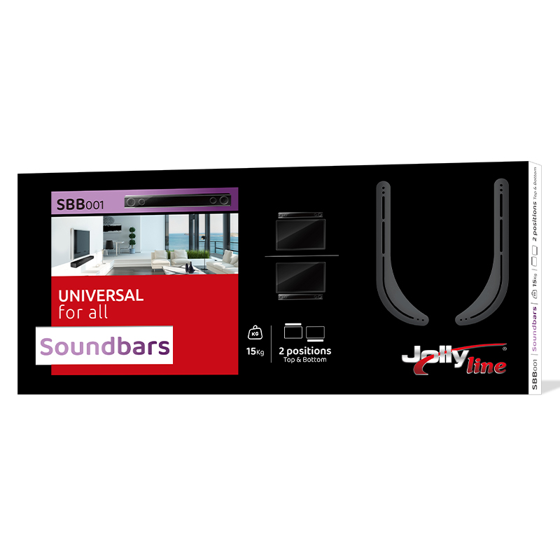 JL41763 JollyLine ΒΑΣΗ SOUNDBAR Universal up/down 15kg