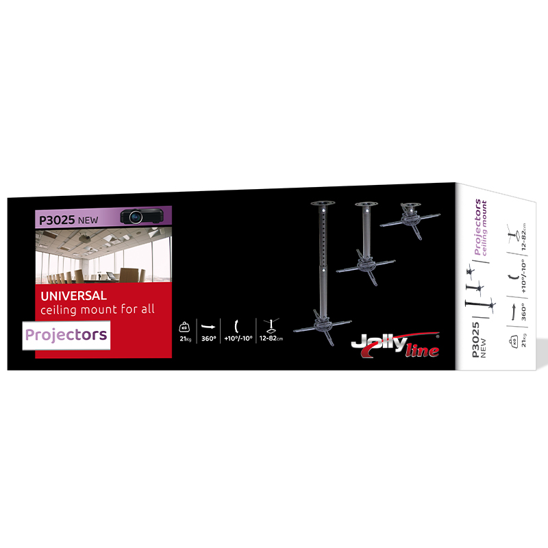JL41746 JollyLine ΒΑΣΗ PROJECTOR 12-82cm Tilt 360° 21kg