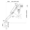JL41883 JollyLine ΒΑΣΗ MONITOR 17-32 μονή 360° 6,5kg