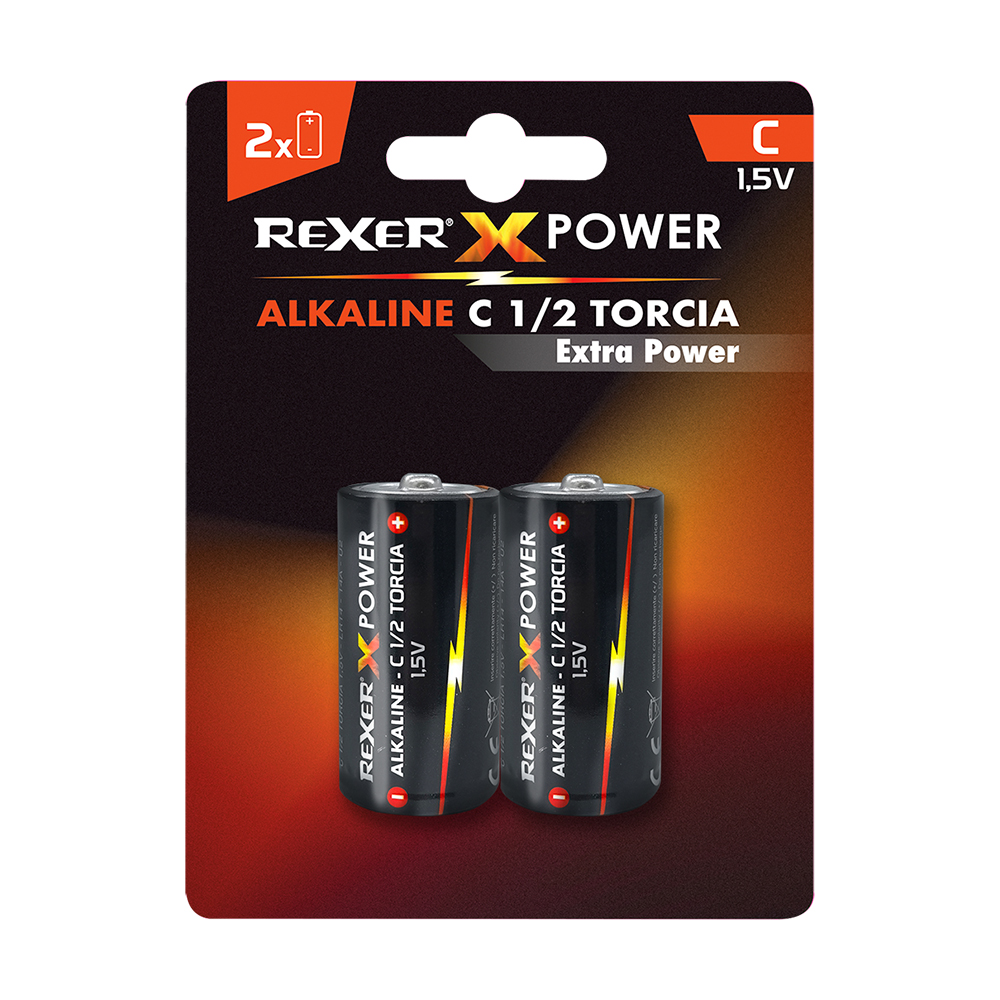 RXBA2-C002P Rexer Αλκαλικές Μπαταρίες C 1.5V 2τεμ