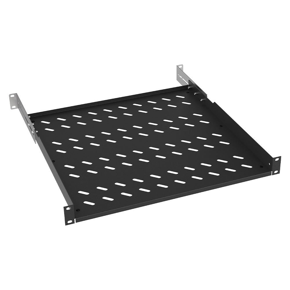 Ράφι Rack 19'' 1U D45cm με Ρυθμιζόμενο βραχίονα 50kg