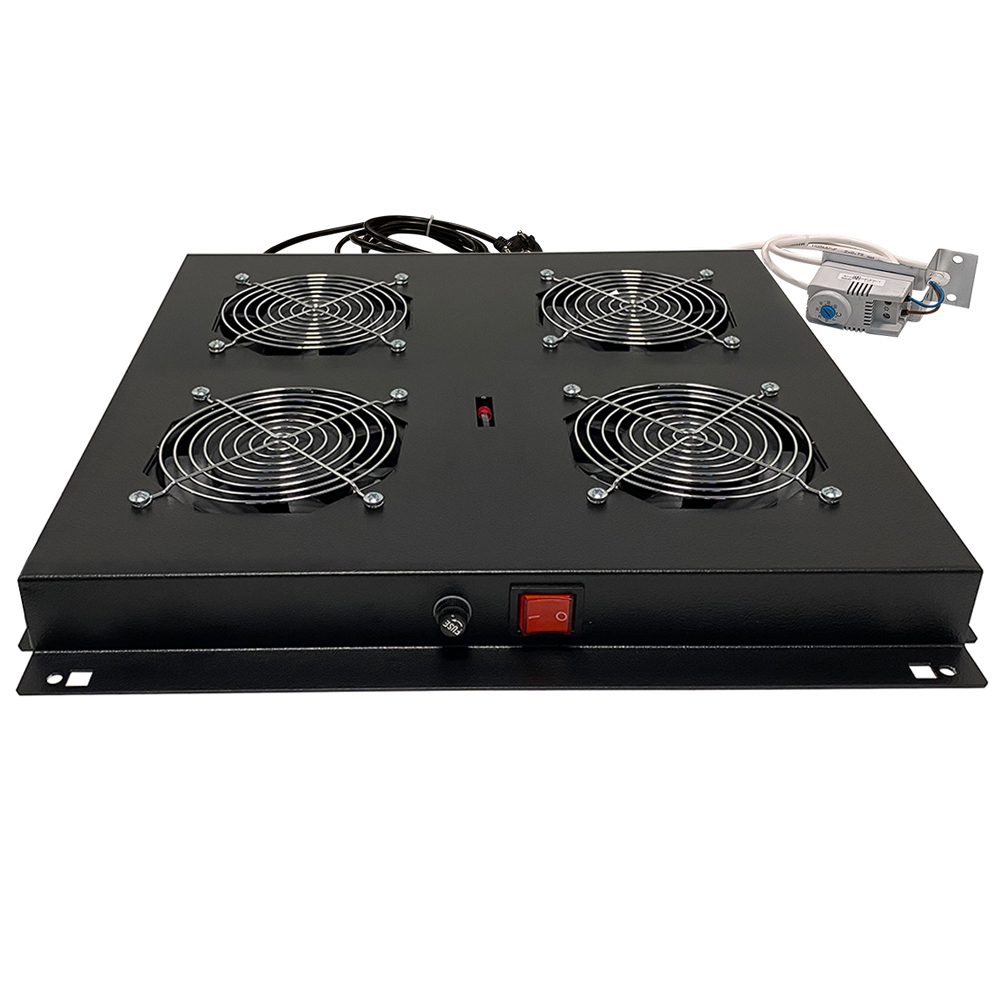 KIT Ανεμιστήρα x4 με Θερμοστάτη για Επιδαπέδιο Rack