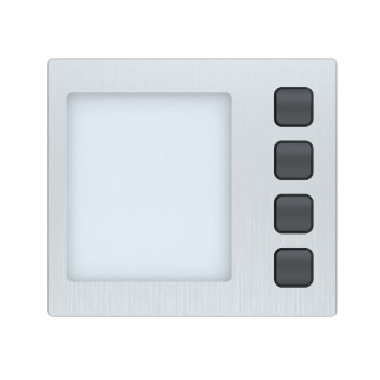 CGATE MODULAR 23500-S4 ΜΠΟΥΤΟΝ 4 ΚΛΗΣΕΙΣ ΕΠΕΚΤ SILVER