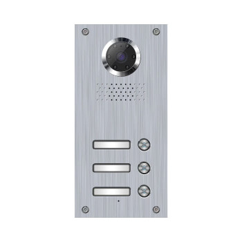 CGATE VIDEO DOORPHONE OUTDOOR STATION 3 CALL BUTTONS (STAINLESS STEEL)