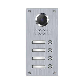 CGATE VIDEO DOORPHONE OUTDOOR STATION 4 CALL BUTTONS (STAINLESS STEEL)