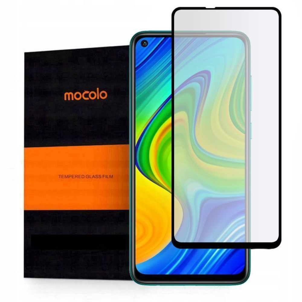 Full Glue 9H Tempered Glass Mocolo TG+ Xiaomi Redmi Note 9 Μαύρο