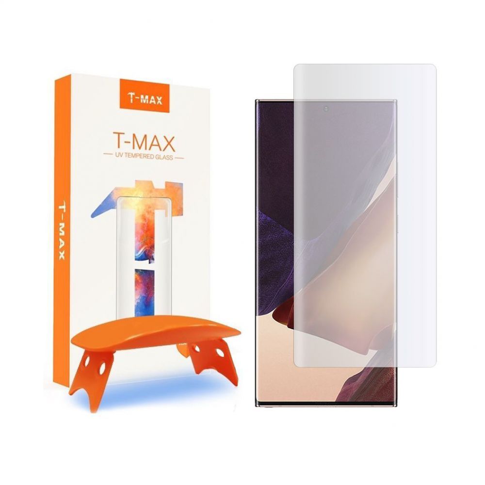 T-MAX UV Glass Samsung + Λάμπα UV Galaxy Note 20 Ultra Διάφανο