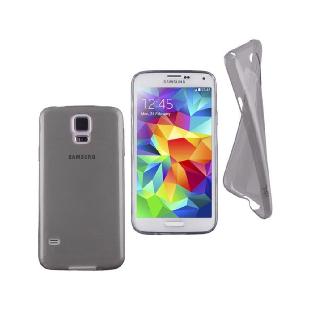 Ultra Slim 0,3mm Samsung Galaxy S5 Σκούρη Διαφάνεια