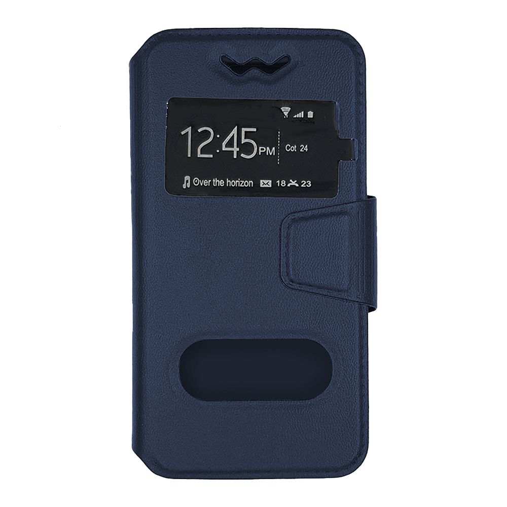 Θήκη Universal S-View Book 3,3"-3,8" Μπλε Σκούρο
