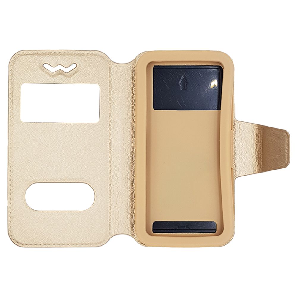 Θήκη Universal S-View Book 4,3"-4,8" Χρυσό