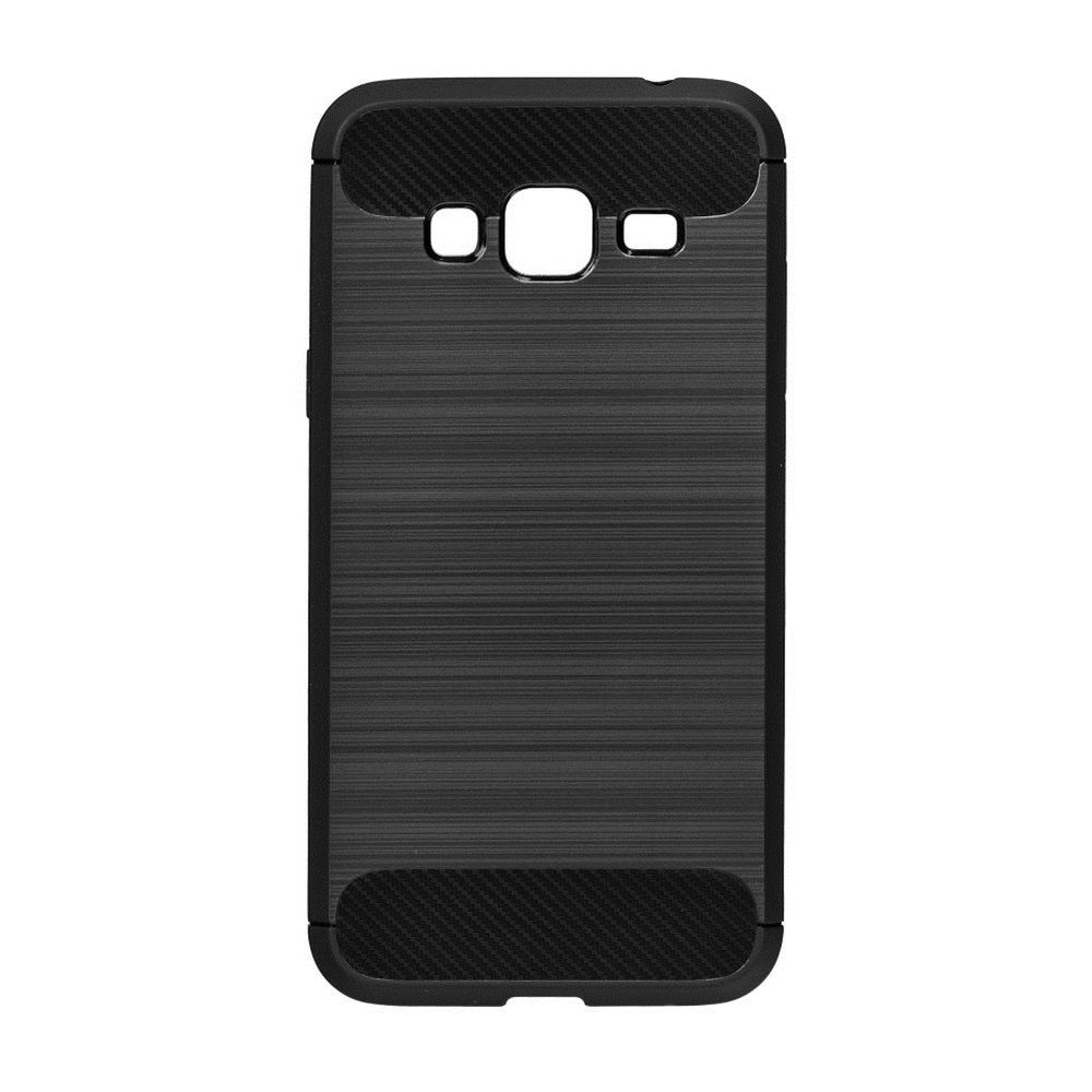 Θήκη Σιλικόνης Carbon TPU Fiber Brushed Samsung Galaxy J3 (2016) Μαύρο