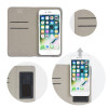 Θήκη Smart Book Universal με Αυτοκόλητο 4,5"-4,7" Ασημί
