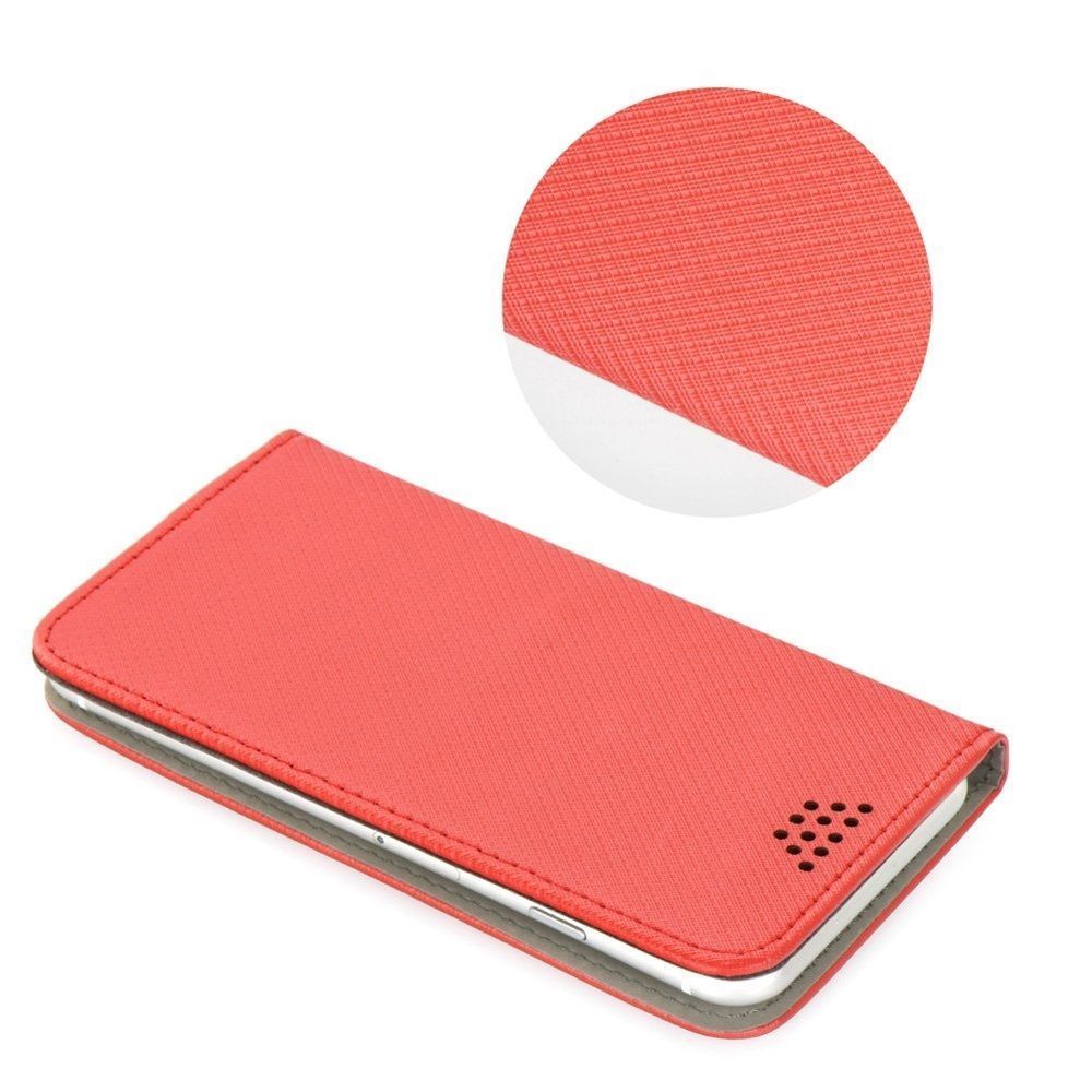 Θήκη Smart Book Universal με Αυτοκόλητο 5,3"-5,7" Κόκκινο