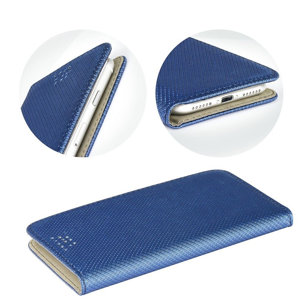 Θήκη Smart Book Universal με Αυτοκόλητο 5,3"-5,7" Μπλέ