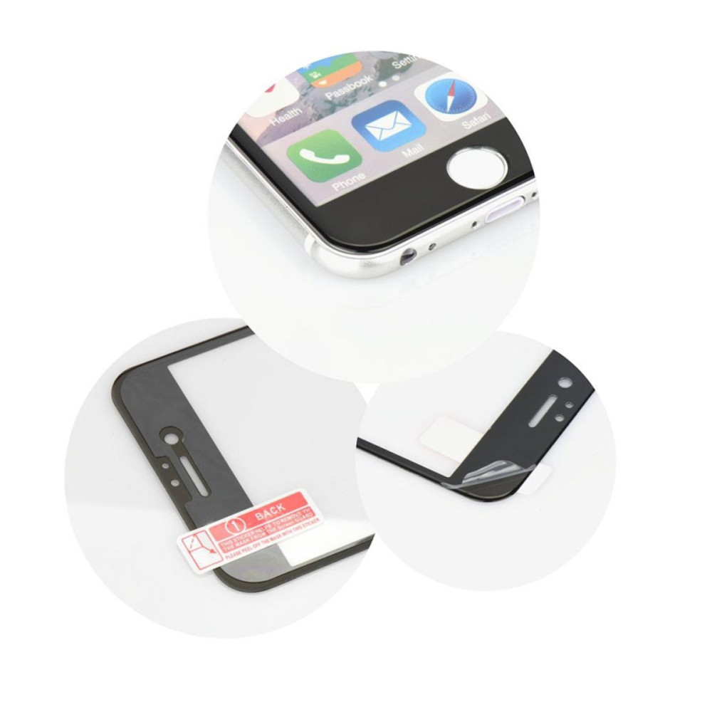 5D Hybrid Full Glue Tempered Glass Apple iPhone 6/6s Plus Μαύρο