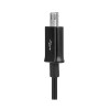 Καλώδιο MicroUSB long plug 80cm Μαύρο