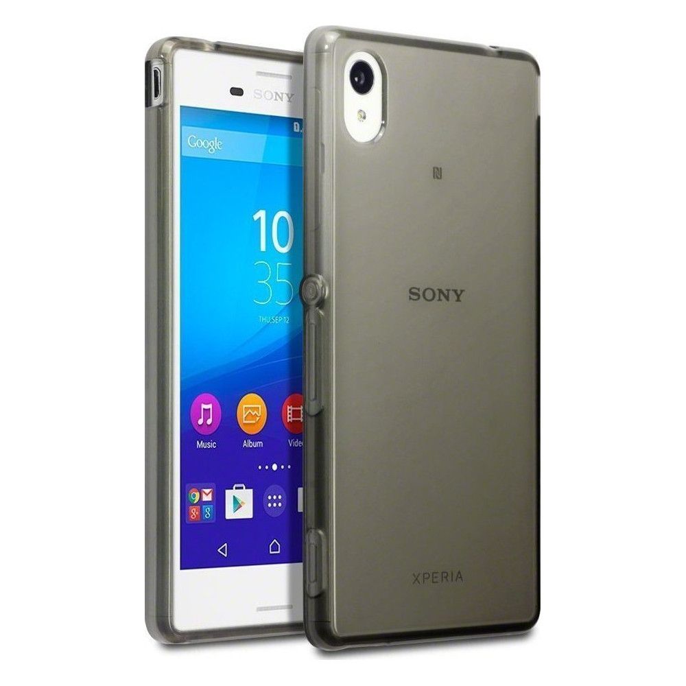 Ultra Slim 0,5mm Sony Xperia M4 Σκούρη Διαφάνεια