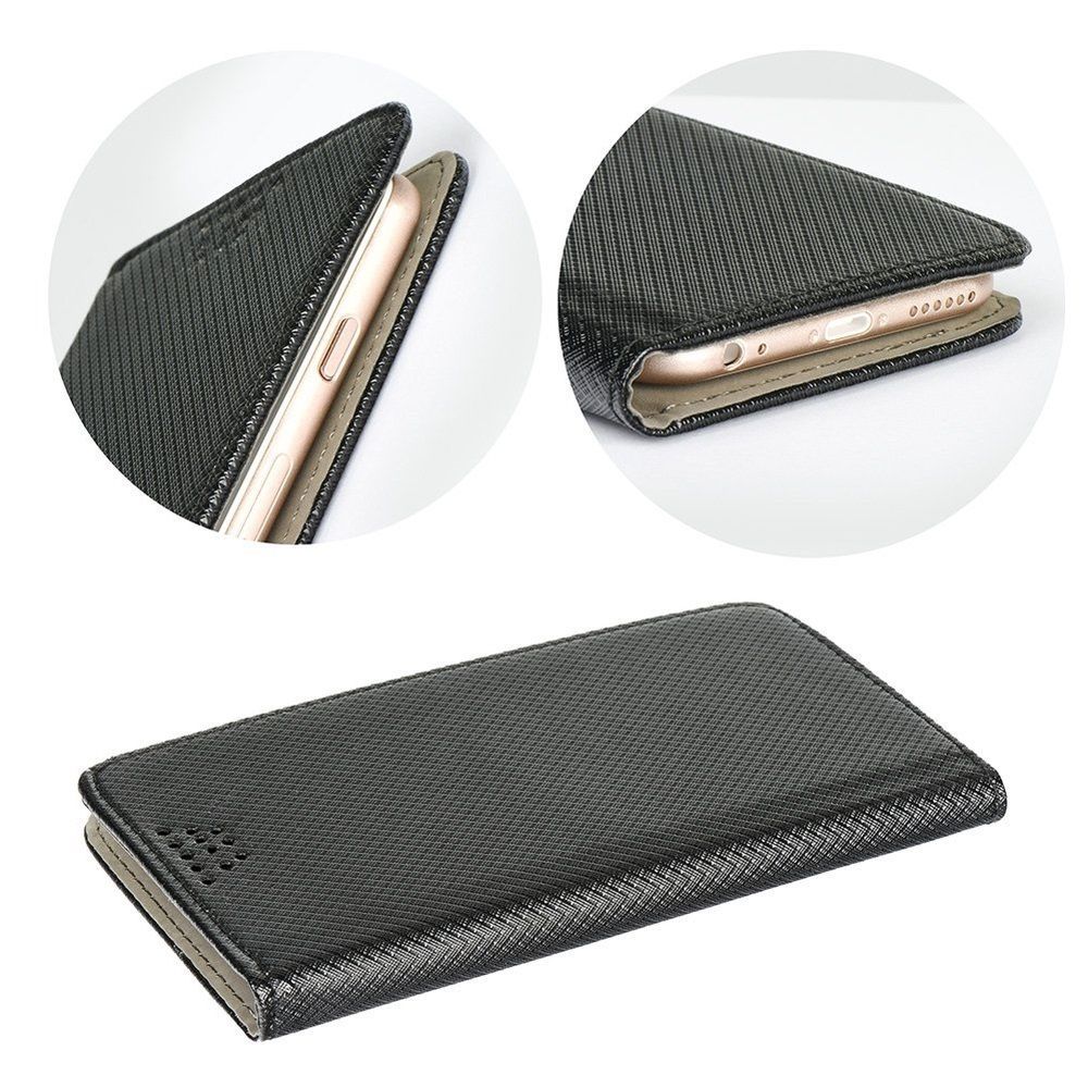 Θήκη Smart Book Universal με Αυτοκόλητο 4,3"-4,5" Μαύρο