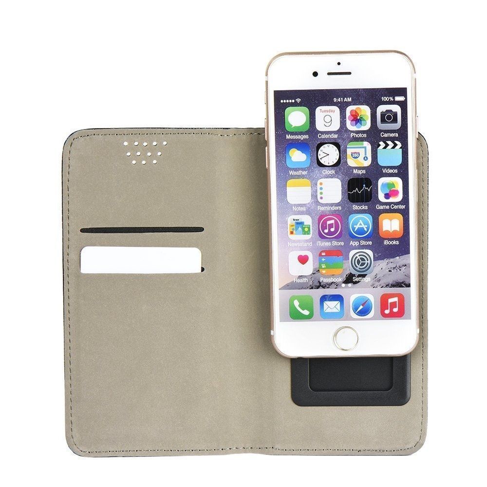 Θήκη Smart Book Universal με Αυτοκόλητο 4,3"-4,5" Χρυσό
