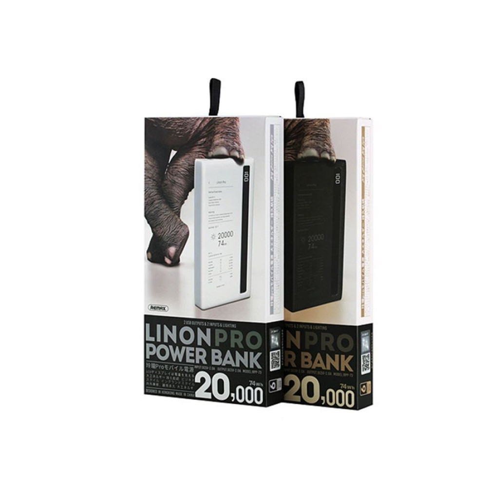 REMAX Power Bank  Linon  20000mAh RPP-73 Μαύρο