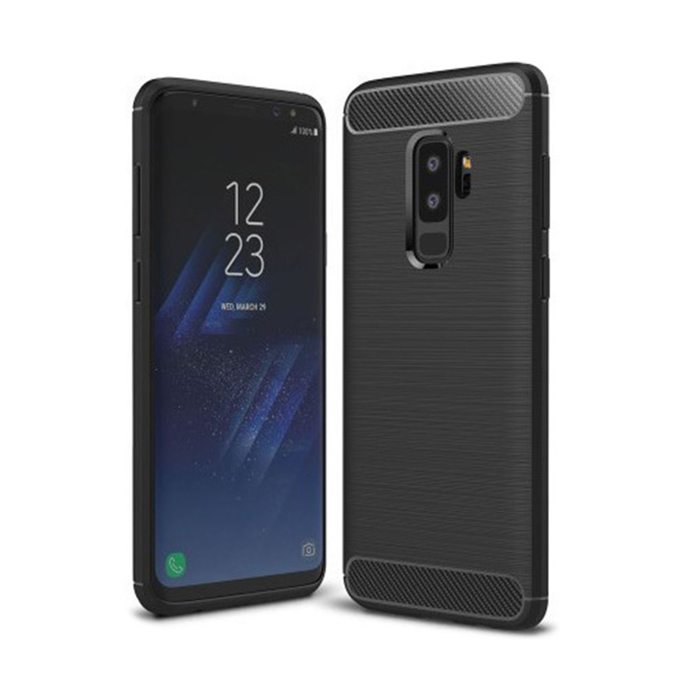 Θήκη Σιλικόνης Carbon TPU Fiber Brushed Samsung Galaxy S9 Plus Μαύρο