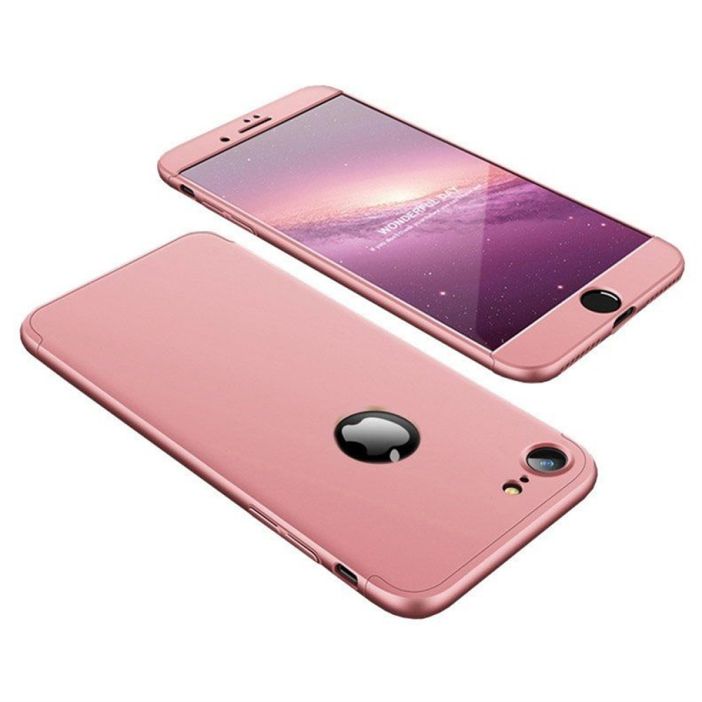 GKK 360 Full Body Protection Apple iPhone 7 Plus / iPhone 8 Plus Ροζ Χρυσό