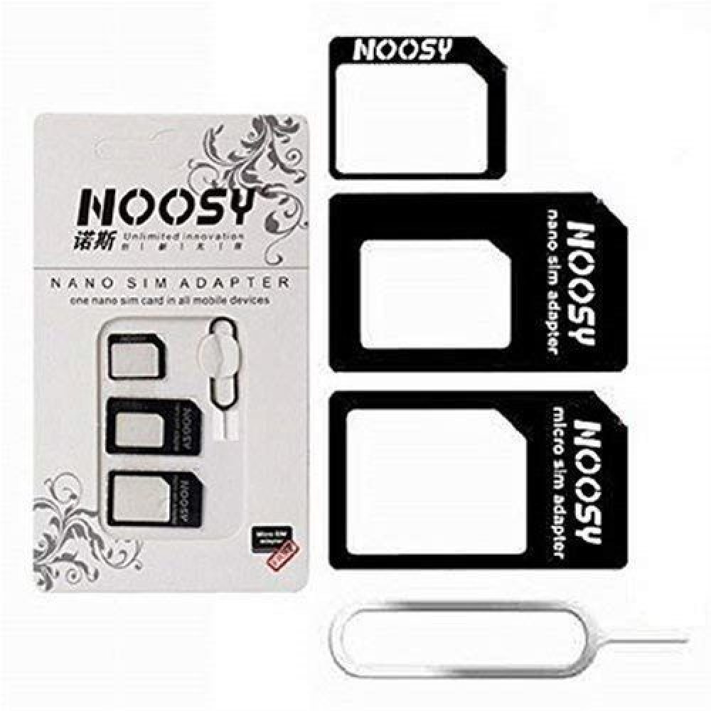 Adapter - Nano SIM to Micro SIM - NOOSY Μαύρο