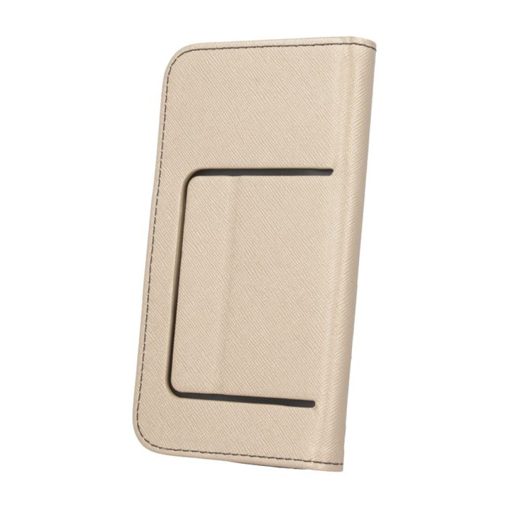 Θήκη Fancy Book Universal με Σιλικόνη 4.5" Χρυσό/Μαύρο